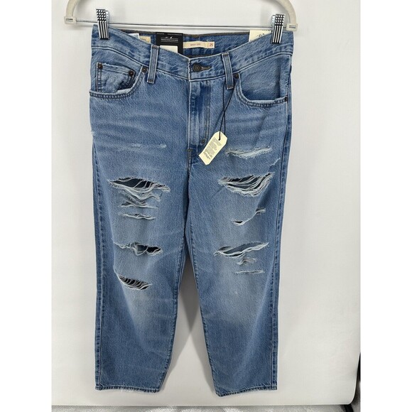 Baggy Dad Dad Jeans Ripped Levis Baggy Dad Ripped Jeans Size 25